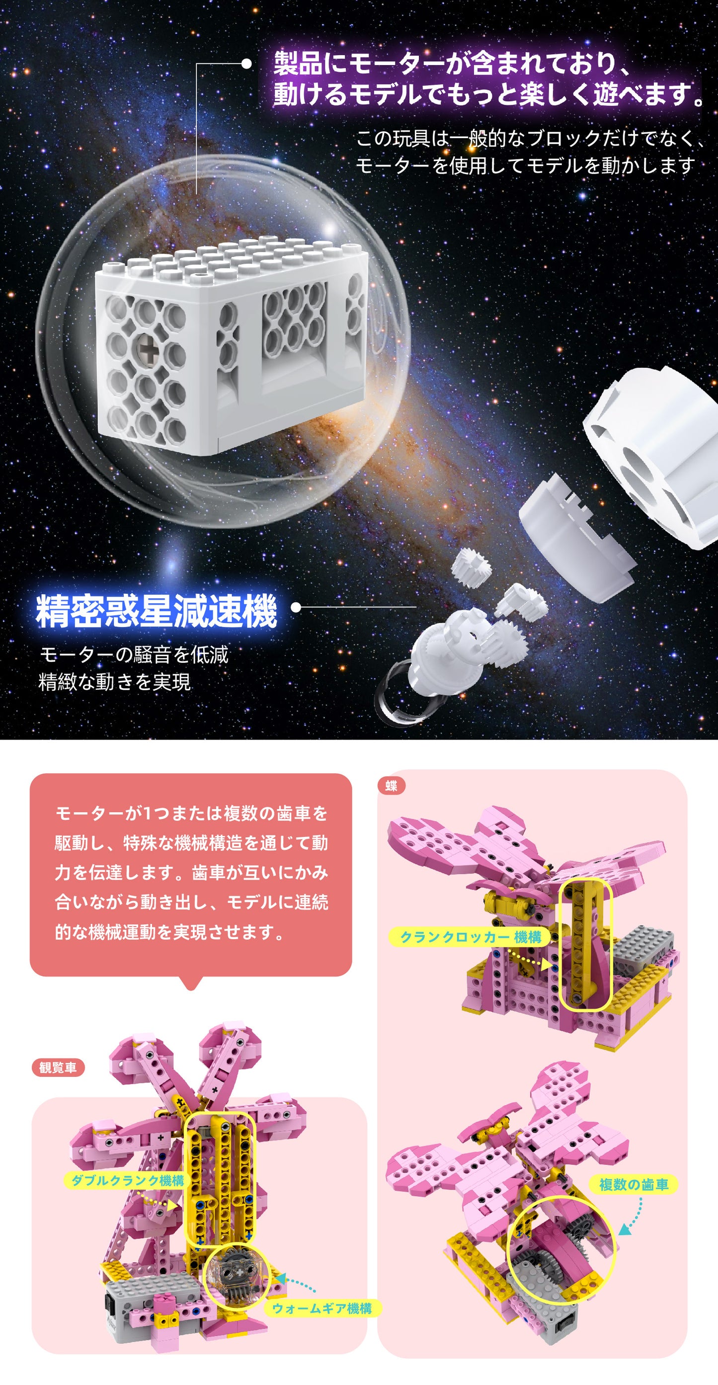 Apitor Robot G 8-in-1 レゴ 互換 モーター付きブロックセット 知育玩具 ブロックロボット ブロックおもちゃ 遊園地 STEM玩具 誕生日 子供の日 女の子 小学生 6歳+ 7歳+ 8歳+ 組み立て積み木 298ピースクリスマスプレゼント