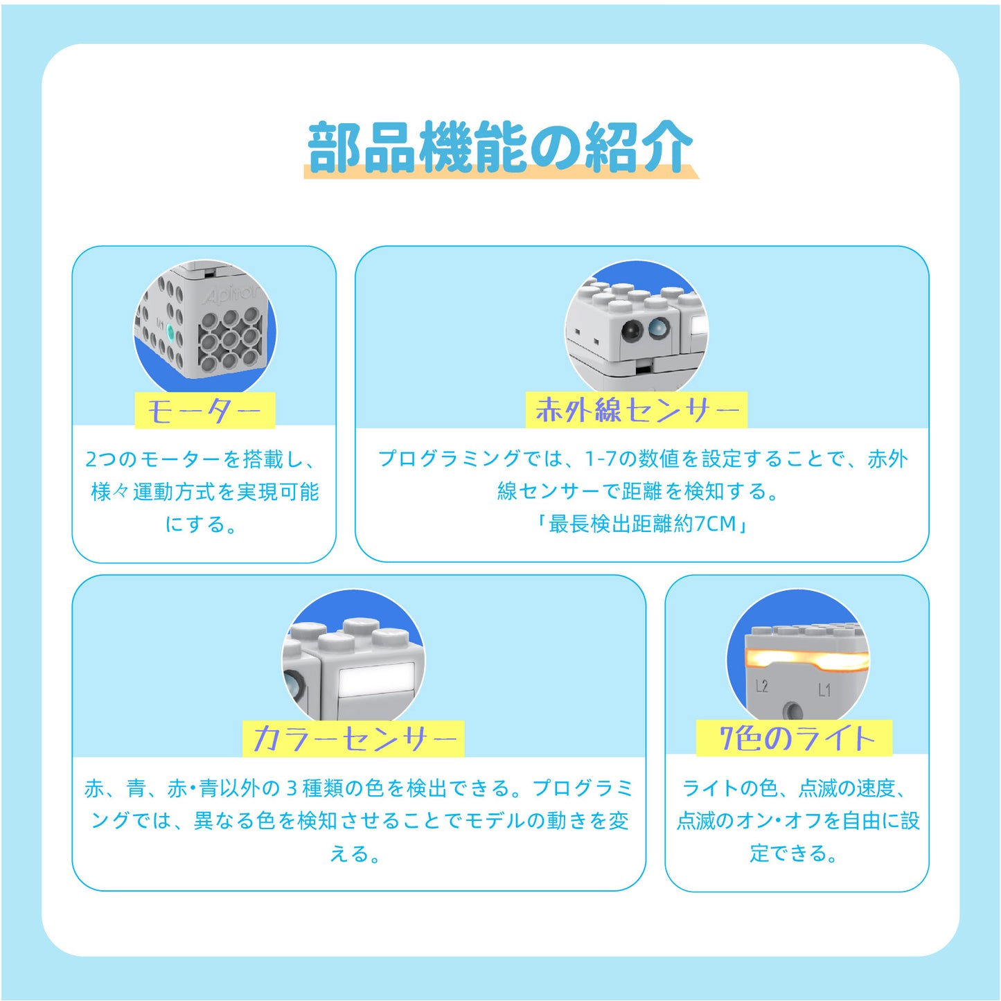 Apitor Robot S プログラミング ロボット 知育玩具 10 in 1 変形ロボット STEM教育 リモコンビルディング 小学生入門Scratch 3.0 コーディングキット おもちゃ 男の子 女の子 7歳+ 誕生日 子供の日 クリスマスプレゼント