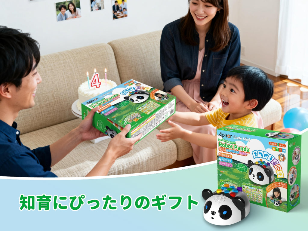 【12月初発売予定】Apitor Robot Panda ロジックプログラミングロボット 4+