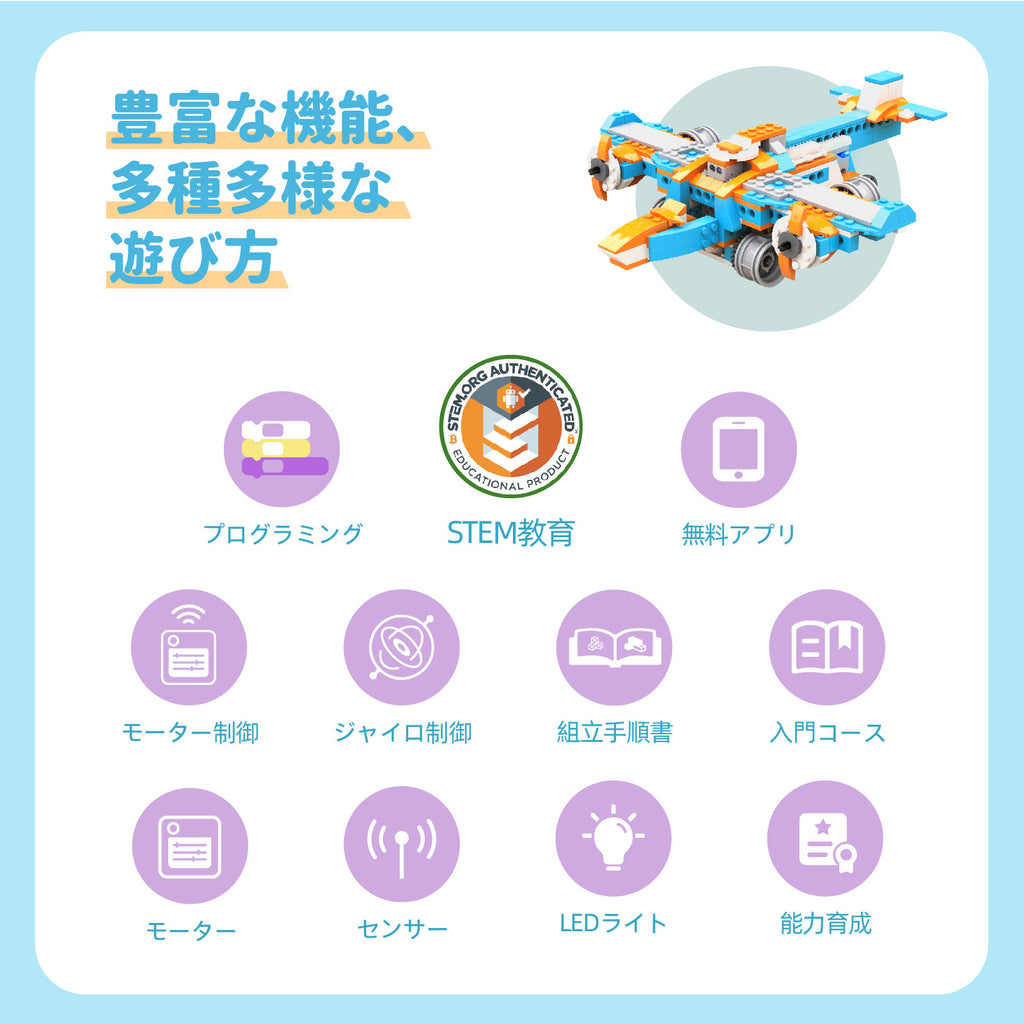 Apitor Robot S 10 in 1 子ども向けの中級プログラミングロボットキット 7+