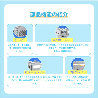 Apitor Robot S 収納ケース付き プログラミング ロボット キット 子供向けScratch 3.0教育用ロボット 知育玩具  小学生プログラミング クリスマス   誕生日 プレゼント人気 7歳+