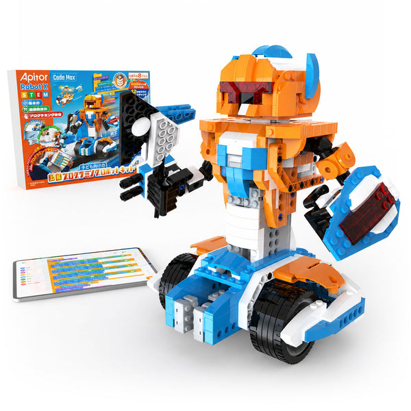 Apitor Robot X｜12-in-1 多機能・上級プログラミングロボット，小学生向けのプログラミングおもちゃ・知育玩具をお探しの方に。8〜14歳の誕生日やクリスマスプレゼント、夏休みの自由研究にもおすすめです。