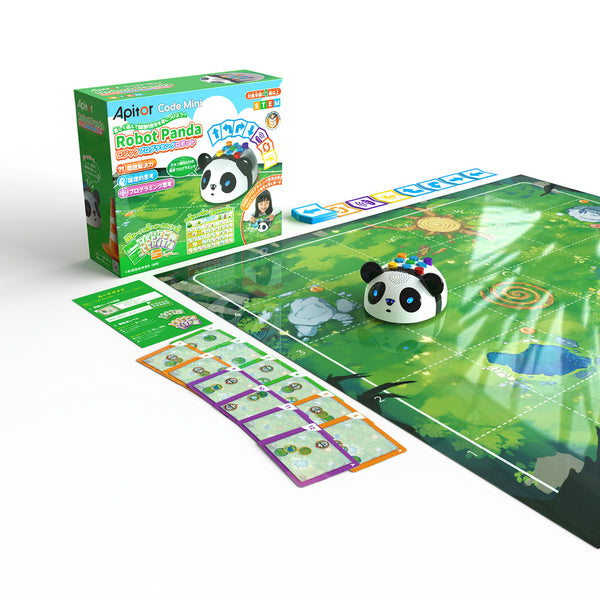 Apitor Robot Panda｜センサー・ループで学ぶロジックプログラミングロボット 50音学習　知育玩具